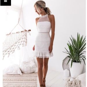 Honey Peaches White Dress